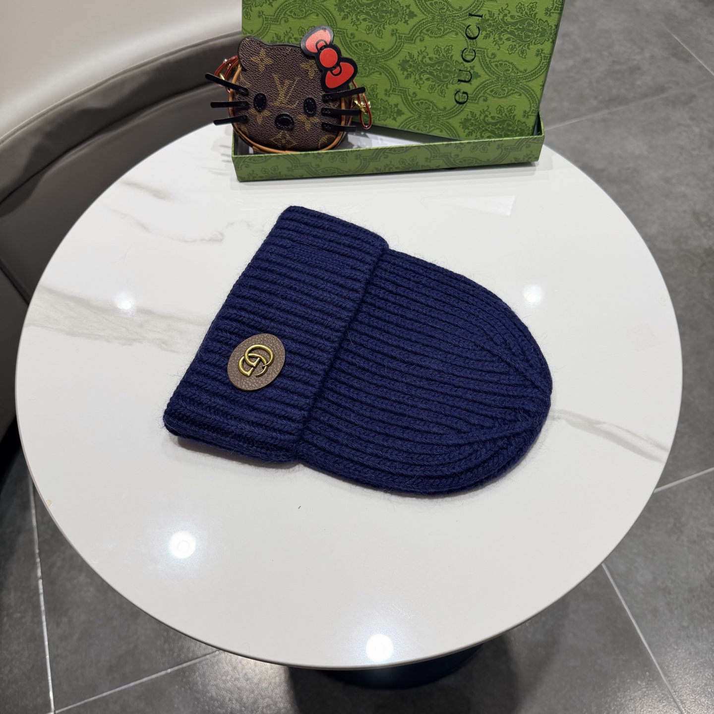 高品质 Gucci古奇秋冬新款毛线帽，羊毛面料，男女同款