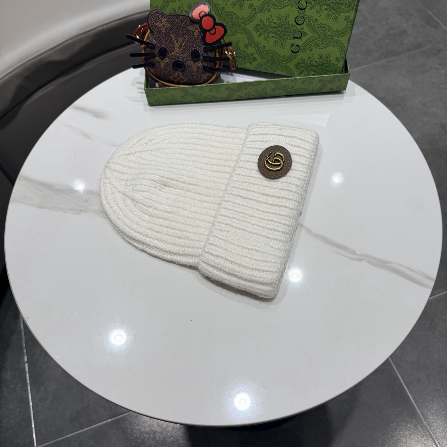 高品质 Gucci古奇秋冬新款毛线帽，羊毛面料，男女同款