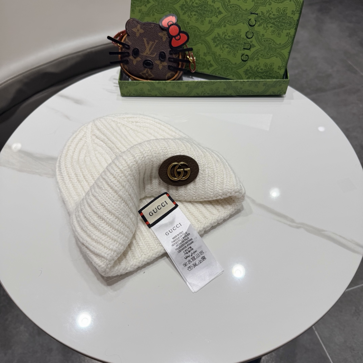 高品质 Gucci古奇秋冬新款毛线帽，羊毛面料，男女同款