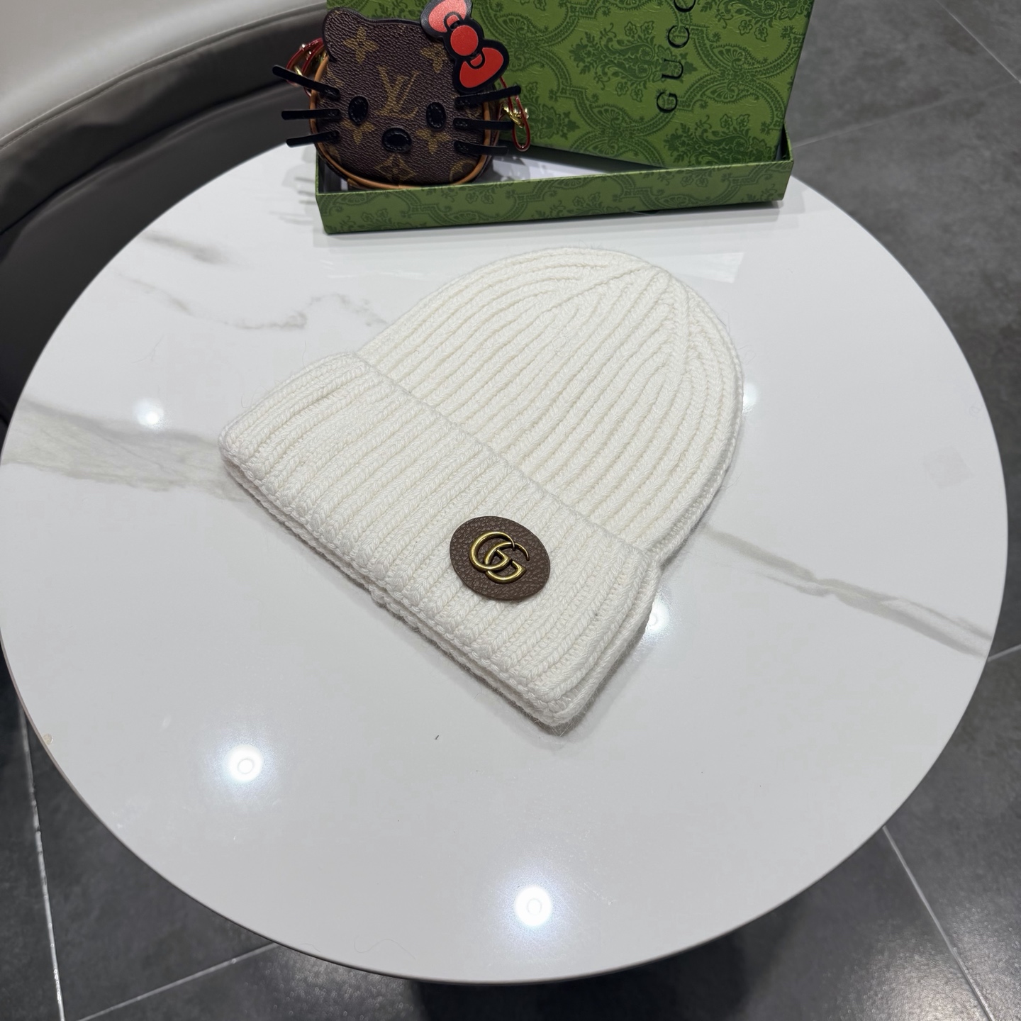 高品质 Gucci古奇秋冬新款毛线帽，羊毛面料，男女同款