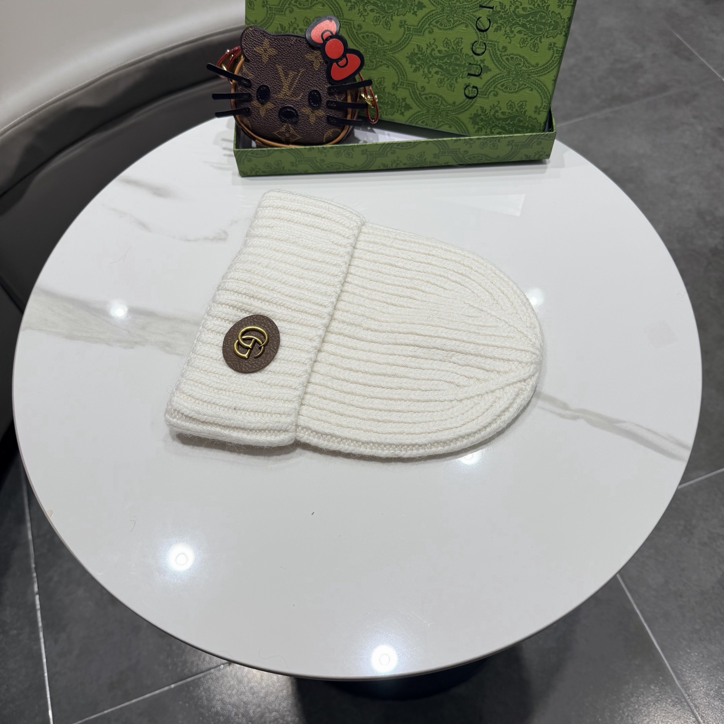 高品质 Gucci古奇秋冬新款毛线帽，羊毛面料，男女同款