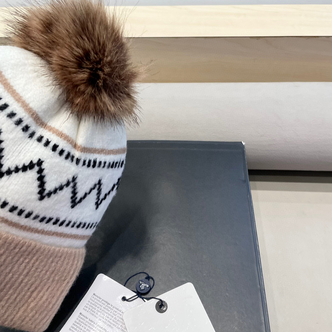moncler新款冬季帽子百搭时尚针织套头包头毛线帽加绒加厚护耳防风保暖