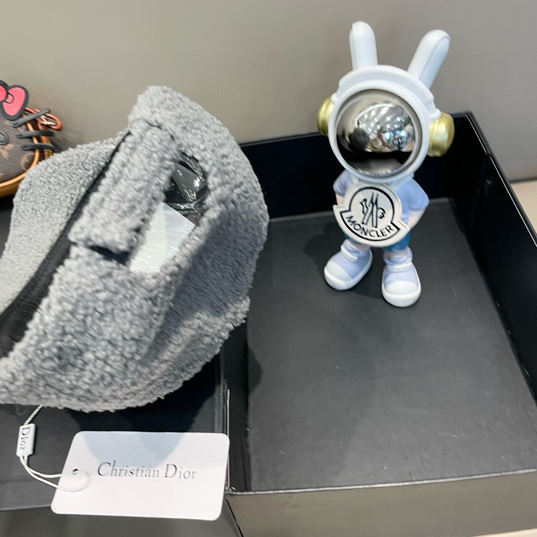 DIOR迪奥 2024 秋冬新款官网同步羊羔毛刺绣棒球帽，整个帽子质感超级好，网红爆款休闲时尚 百搭，超