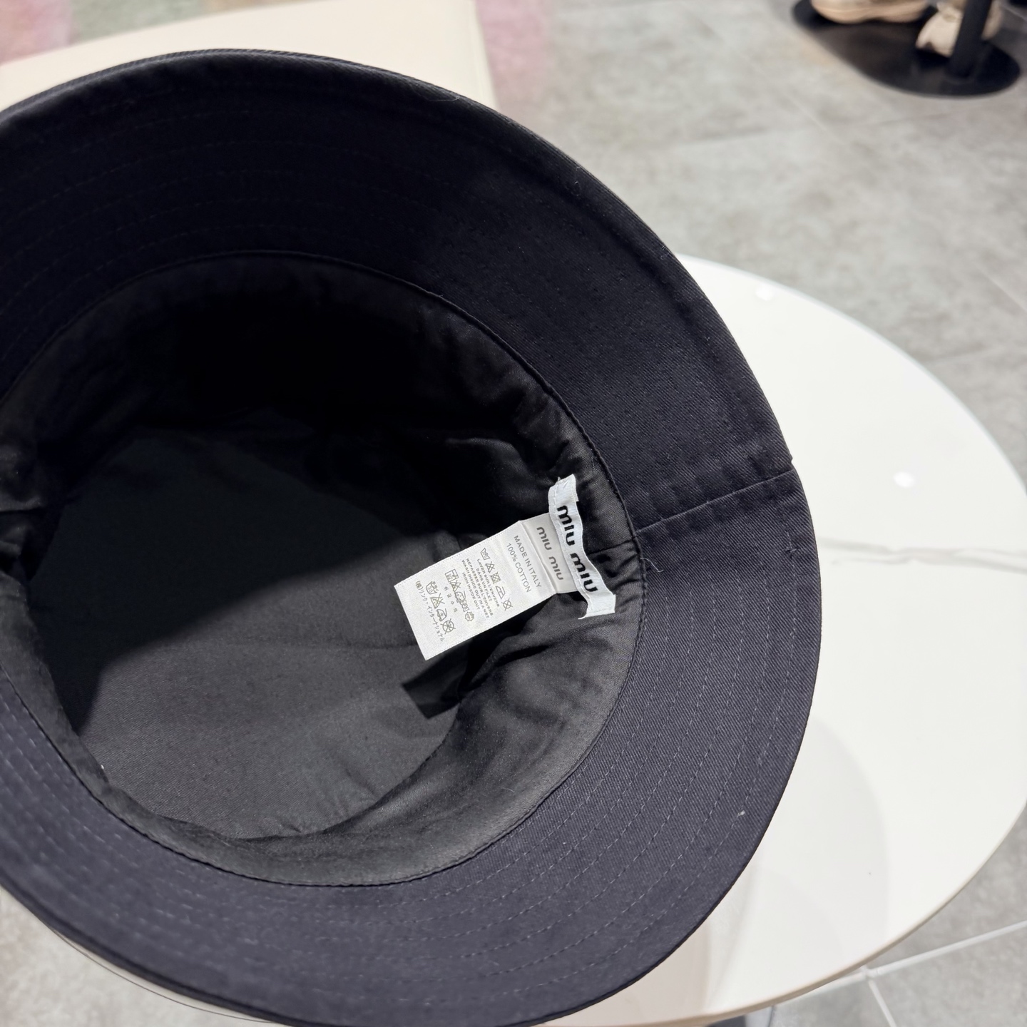 miumiu缪缪新款官网渔夫帽，头围57cm