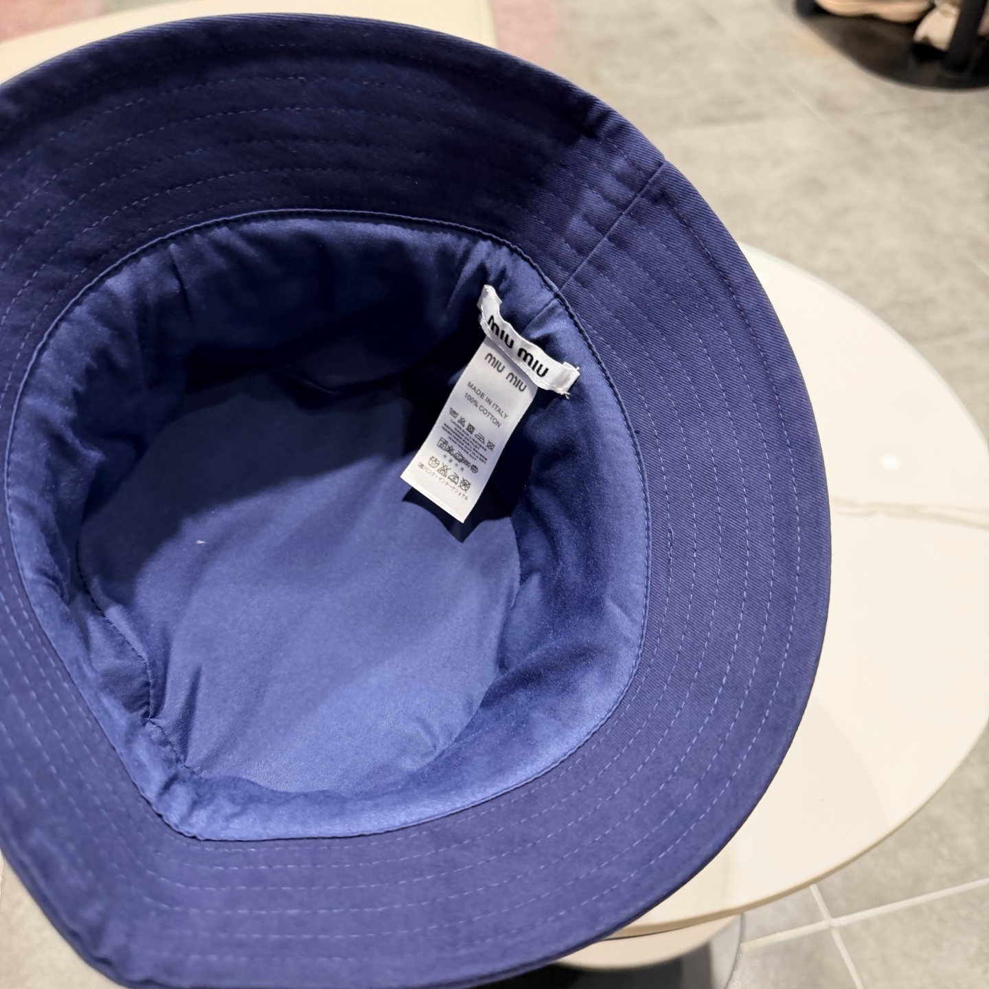 miumiu缪缪新款官网渔夫帽，头围57cm