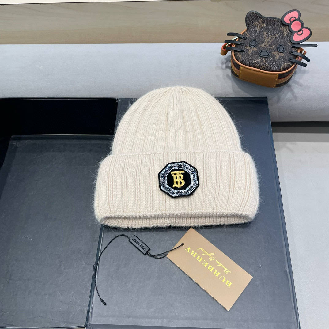 Burberry巴宝莉秋冬新款针织毛线帽，男女款冷帽