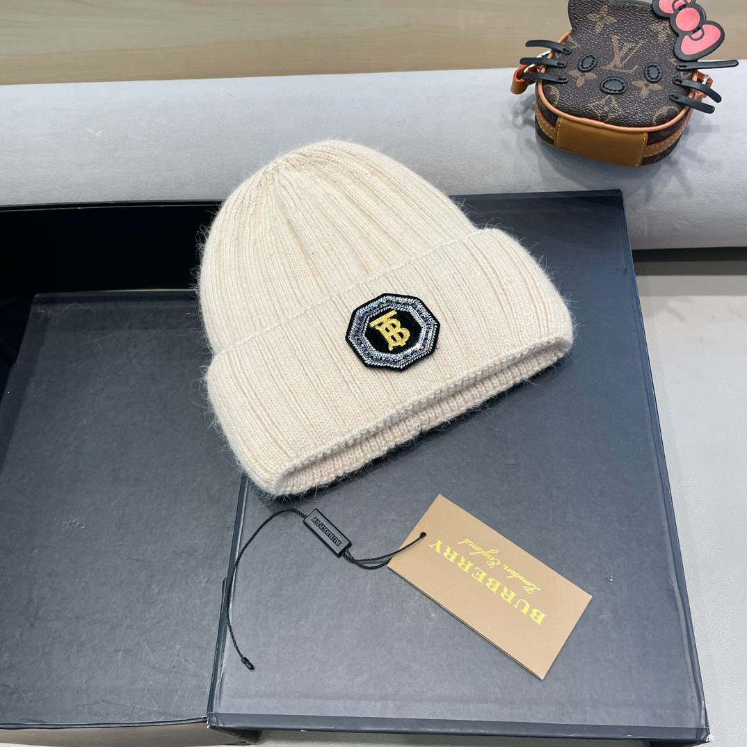 Burberry巴宝莉秋冬新款针织毛线帽，男女款冷帽