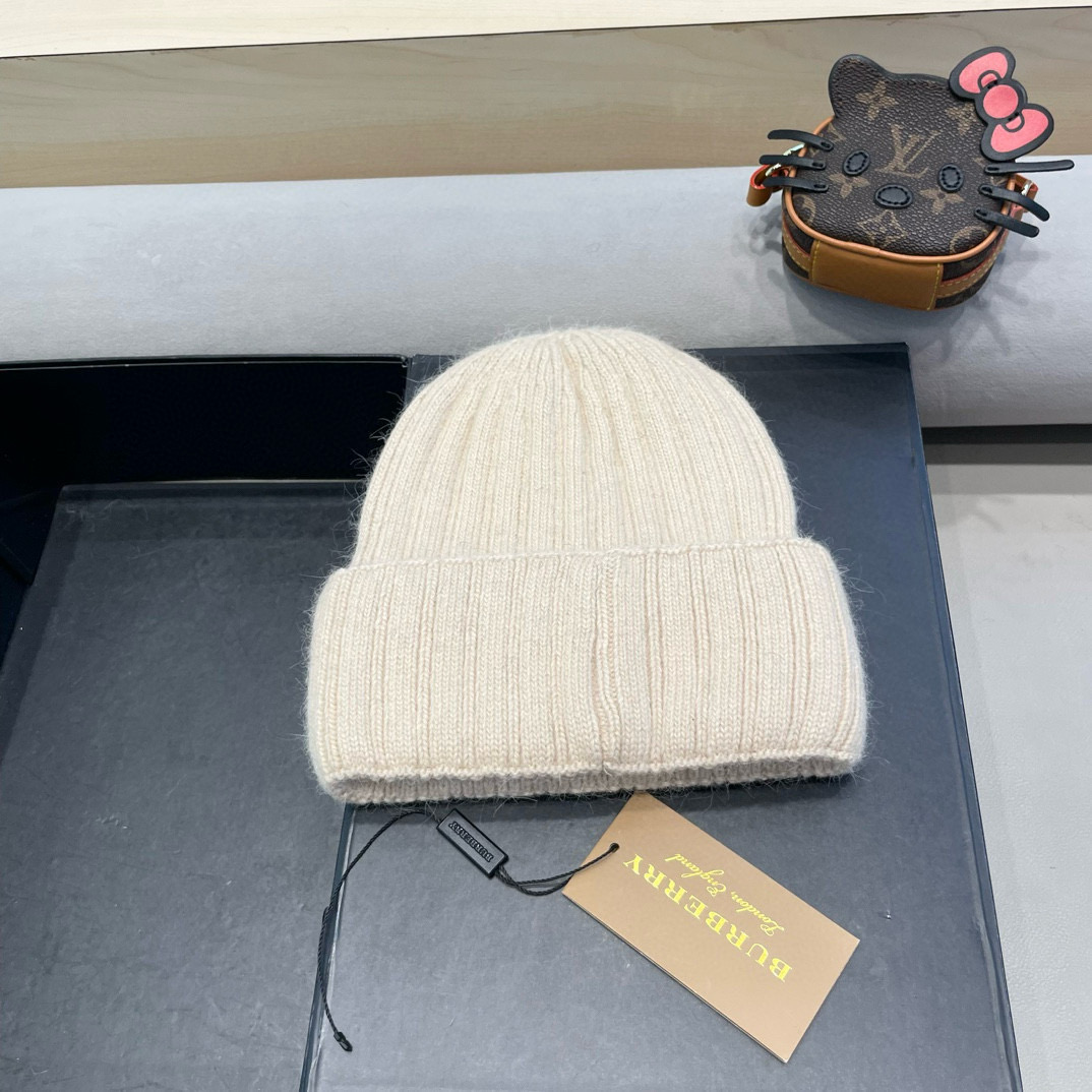 Burberry巴宝莉秋冬新款针织毛线帽，男女款冷帽
