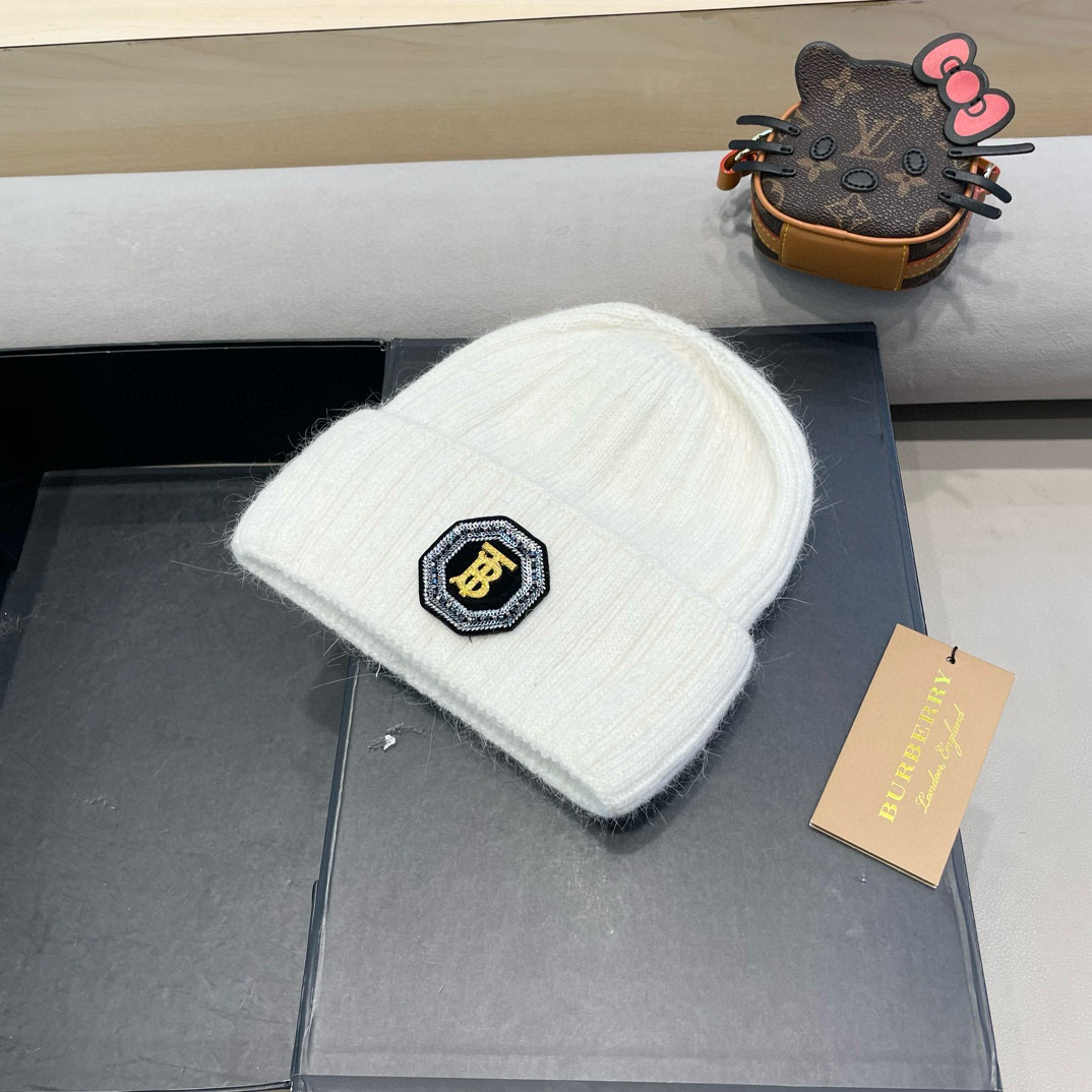 Burberry巴宝莉秋冬新款针织毛线帽，男女款冷帽