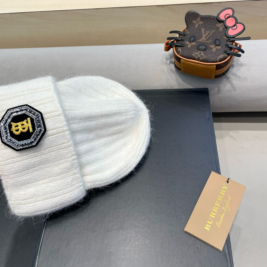 Burberry巴宝莉秋冬新款针织毛线帽，男女款冷帽