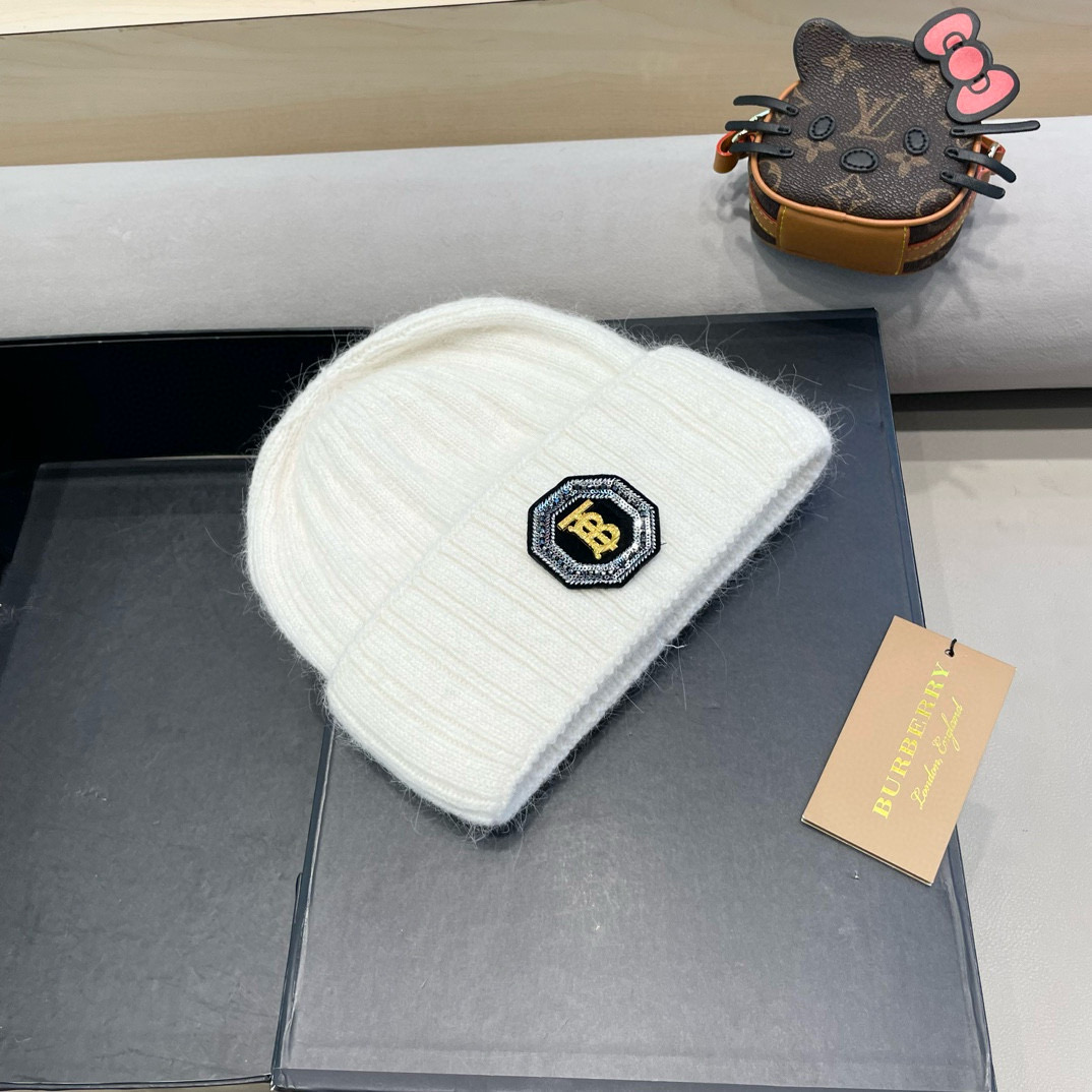 Burberry巴宝莉秋冬新款针织毛线帽，男女款冷帽