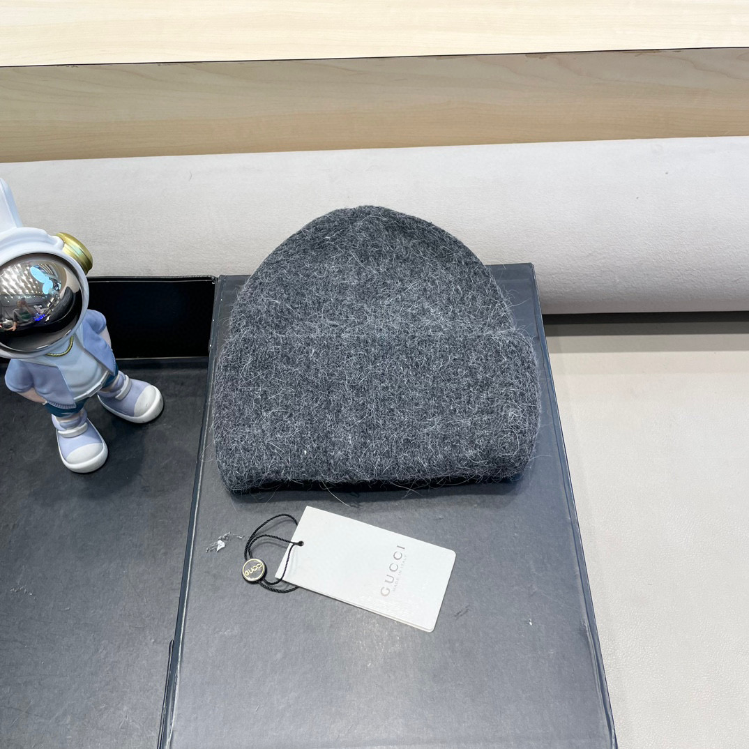 Gucci古奇秋冬新款毛线帽，羊毛面料，男女同款