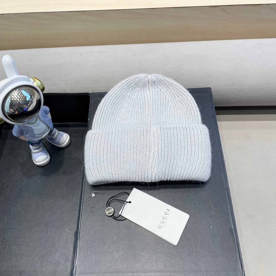 Gucci古奇秋冬新款毛线帽，羊毛面料，男女同款