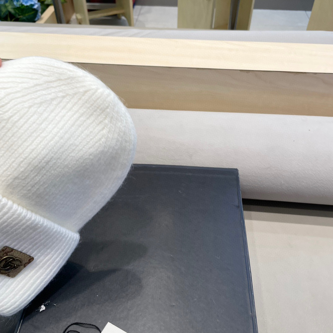 Gucci古奇秋冬新款毛线帽，羊毛面料，男女同款