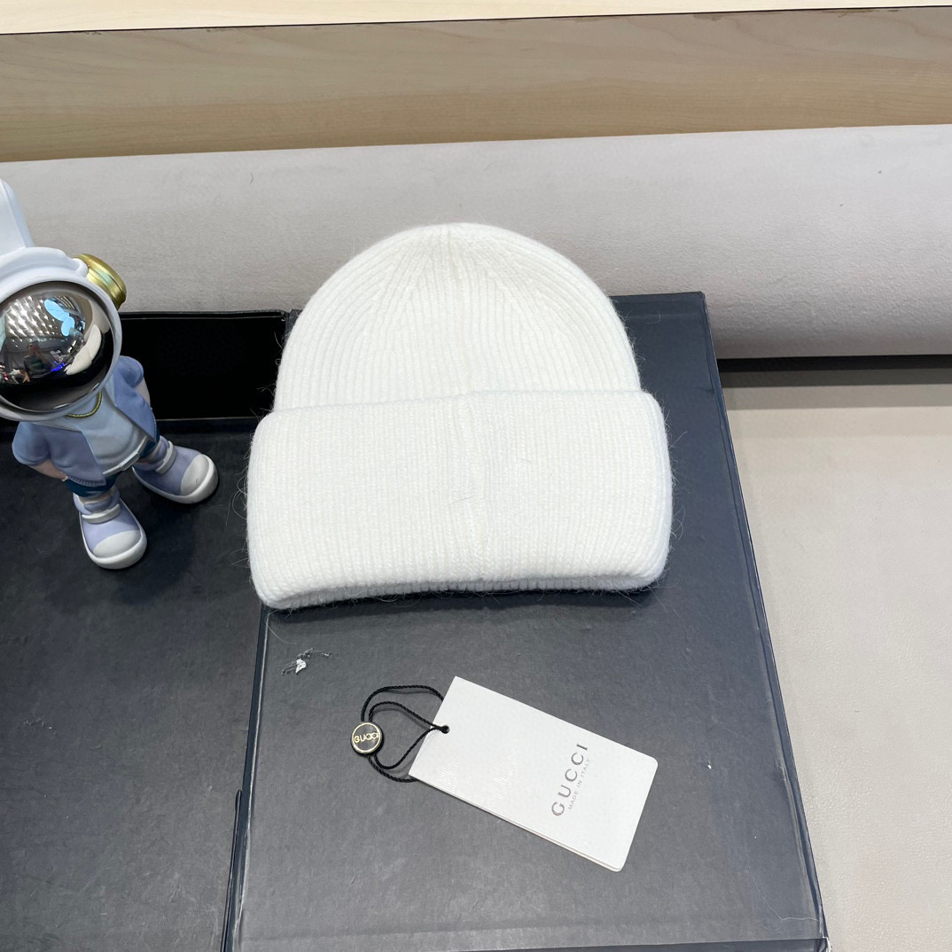 Gucci古奇秋冬新款毛线帽，羊毛面料，男女同款