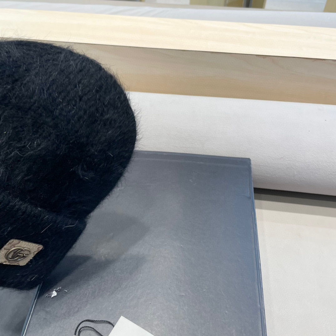 Gucci古奇秋冬新款毛线帽，羊毛面料，男女同款