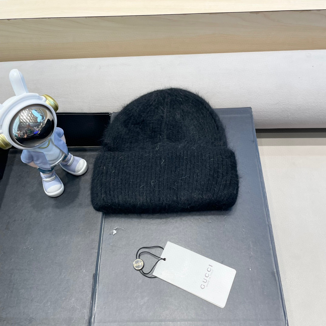 Gucci古奇秋冬新款毛线帽，羊毛面料，男女同款