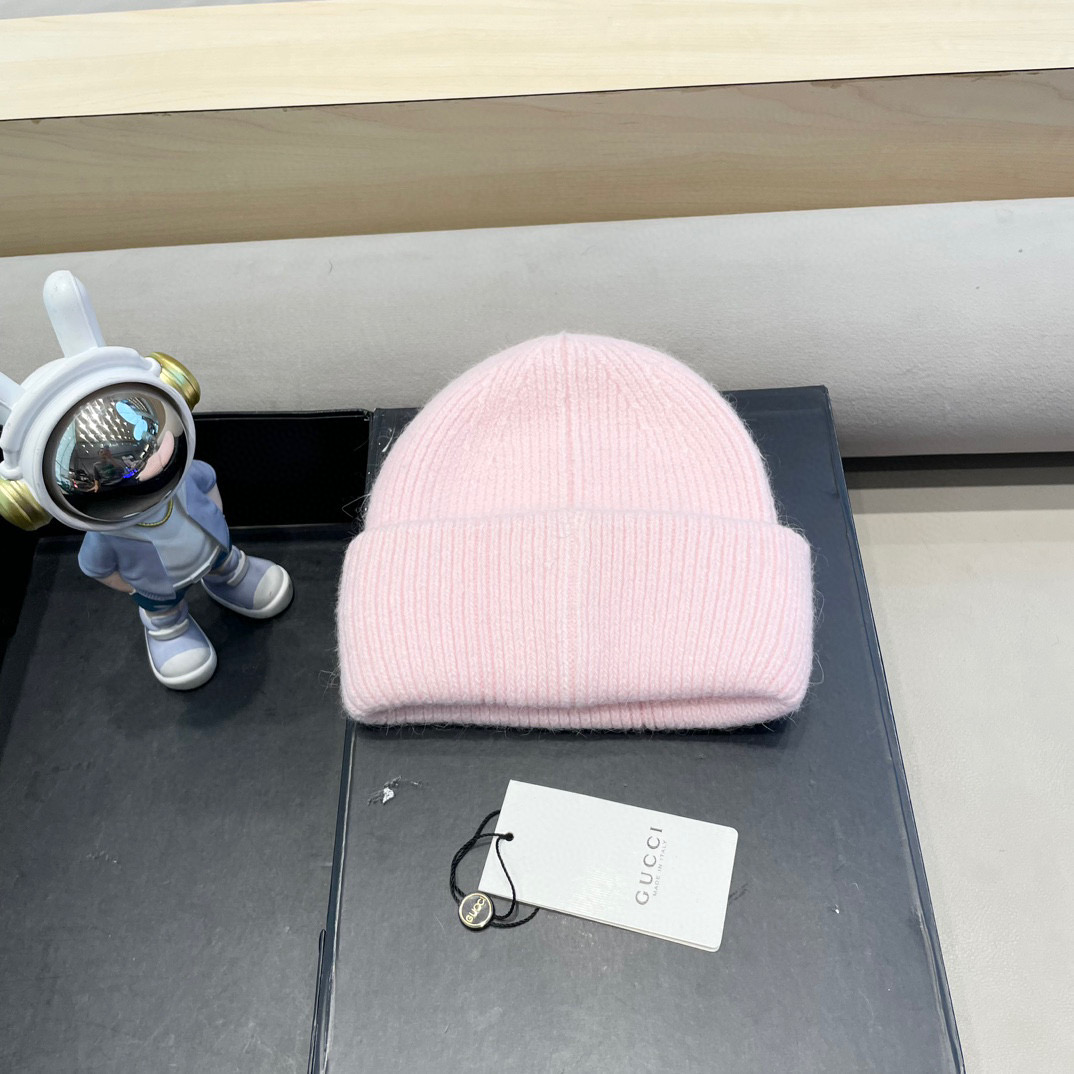 Gucci古奇秋冬新款毛线帽，羊毛面料，男女同款