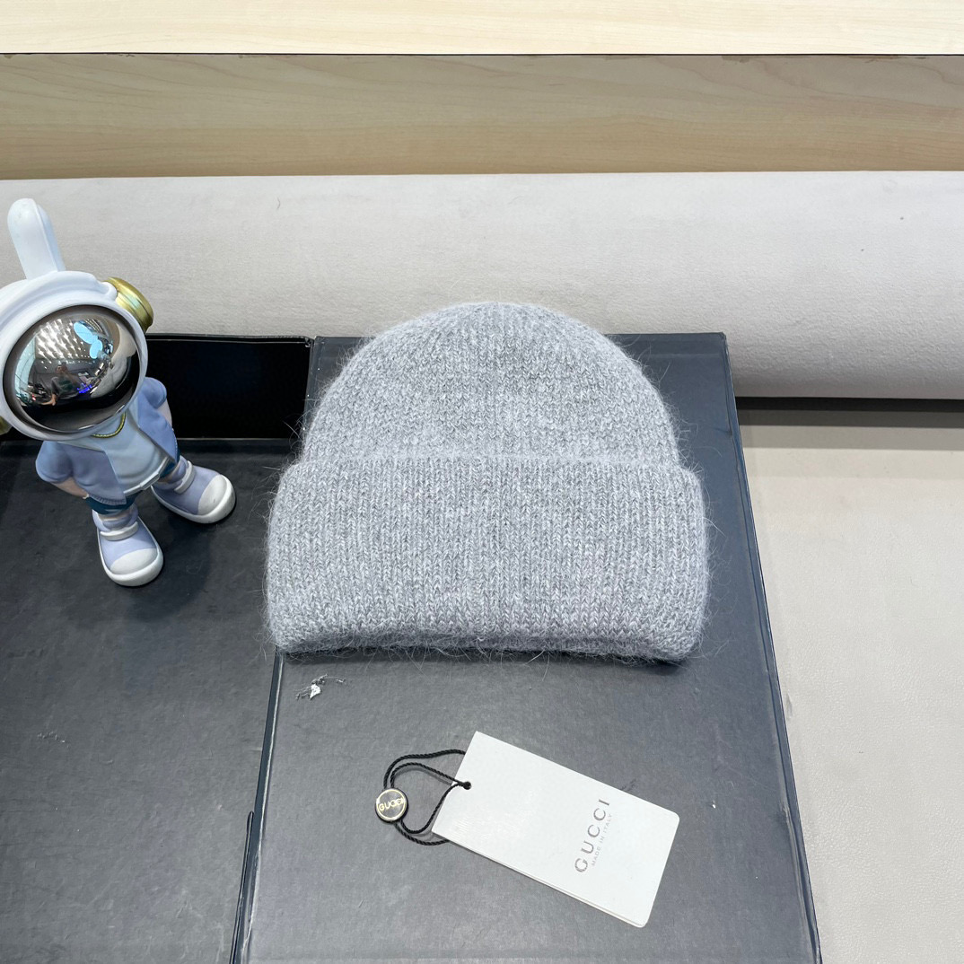 Gucci古奇秋冬新款毛线帽，羊毛面料，男女同款