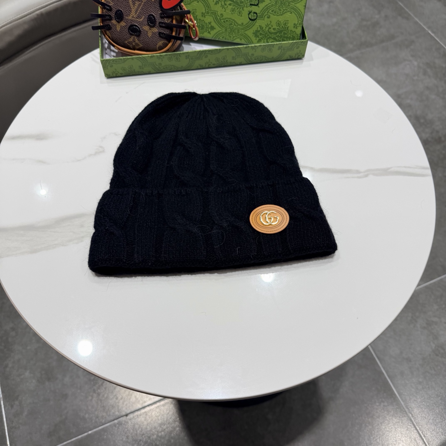 Gucci古奇新款针织毛线帽