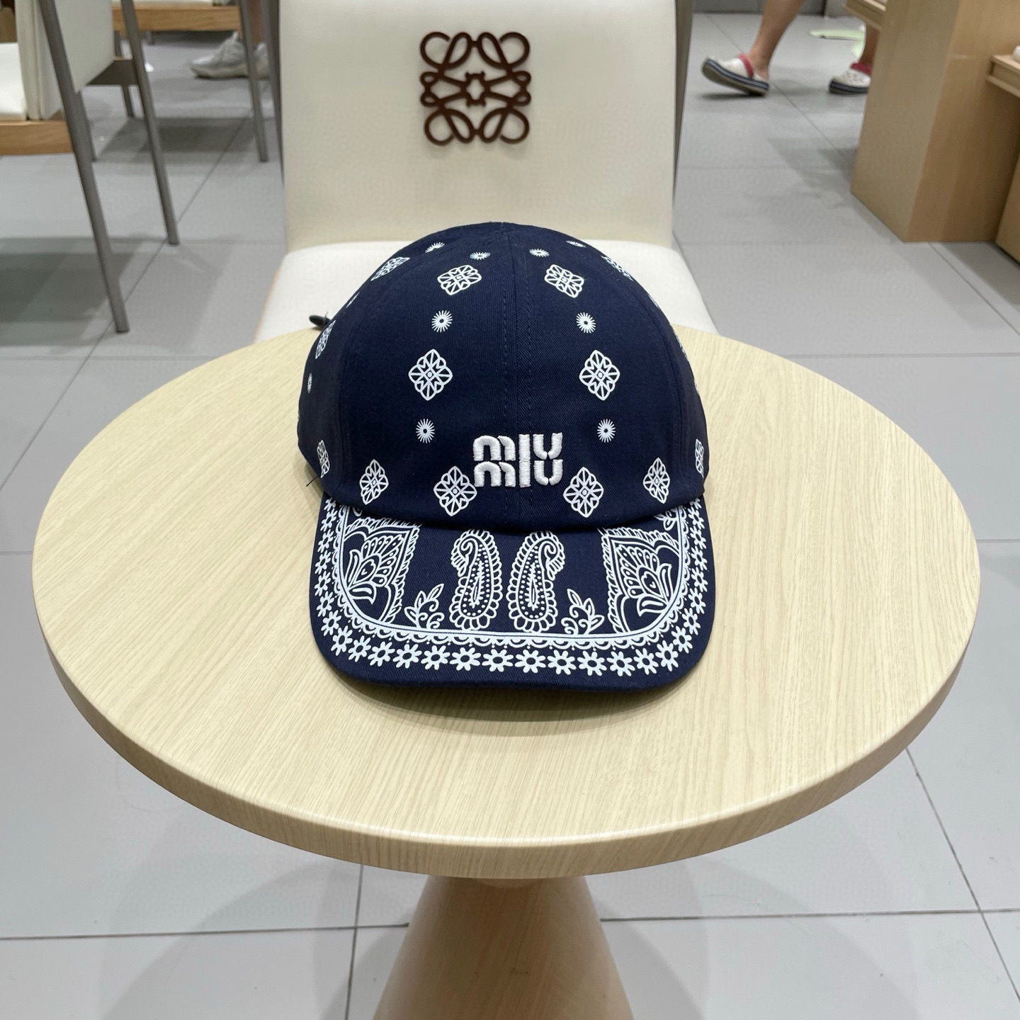 缪缪miumiu官方棒球帽、帆布帽，头围可调