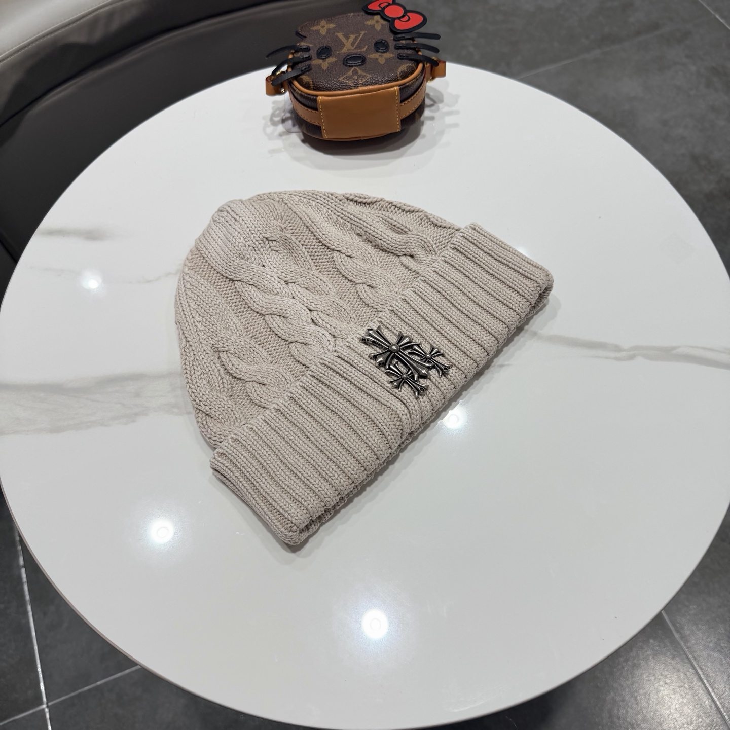 克罗心新款针织毛线帽
