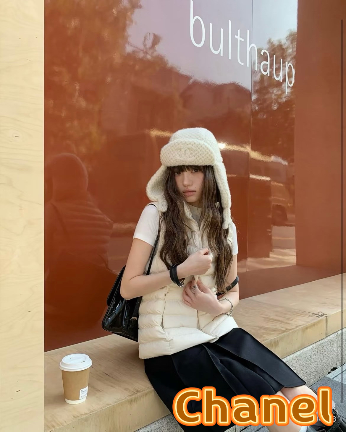 P85 chanel香奈儿官网专柜同款 时髦过冬！25s新款拼色针织帽雷锋帽 女士