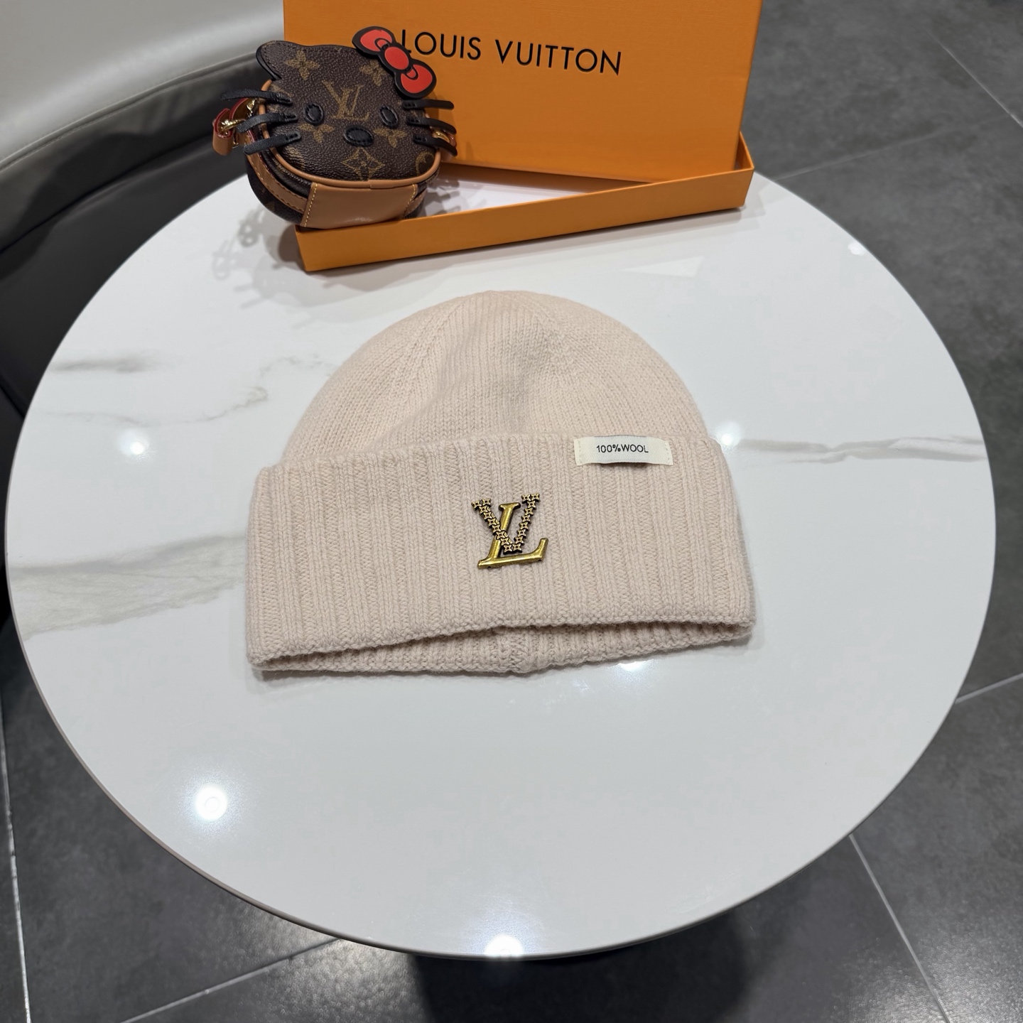 P95 Lv路易威登秋冬款新款毛线帽, 百分百羊毛面料🐑