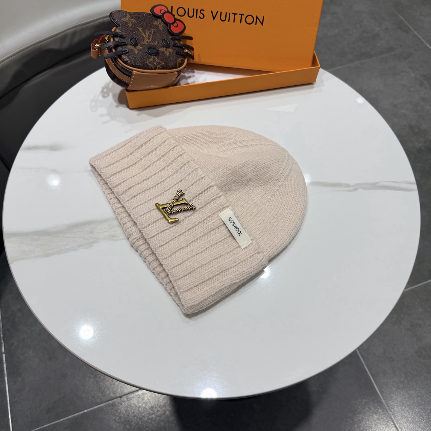 P95 Lv路易威登秋冬款新款毛线帽, 百分百羊毛面料🐑
