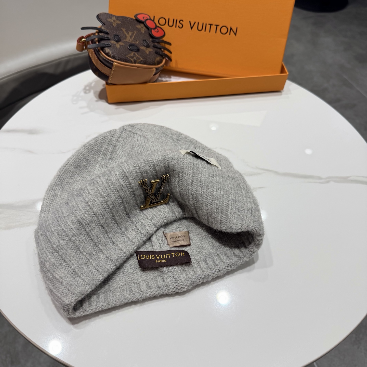 Lv路易威登秋冬款新款毛线帽, 百分百羊毛面料🐑