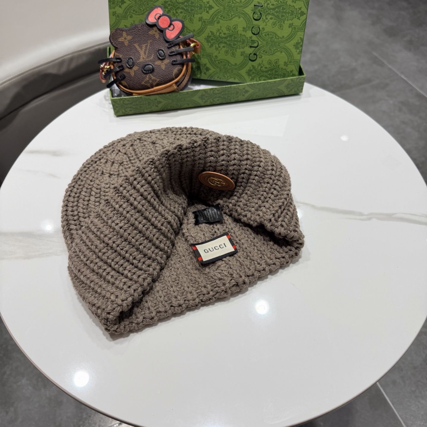 Gucci古奇新款针织毛线帽