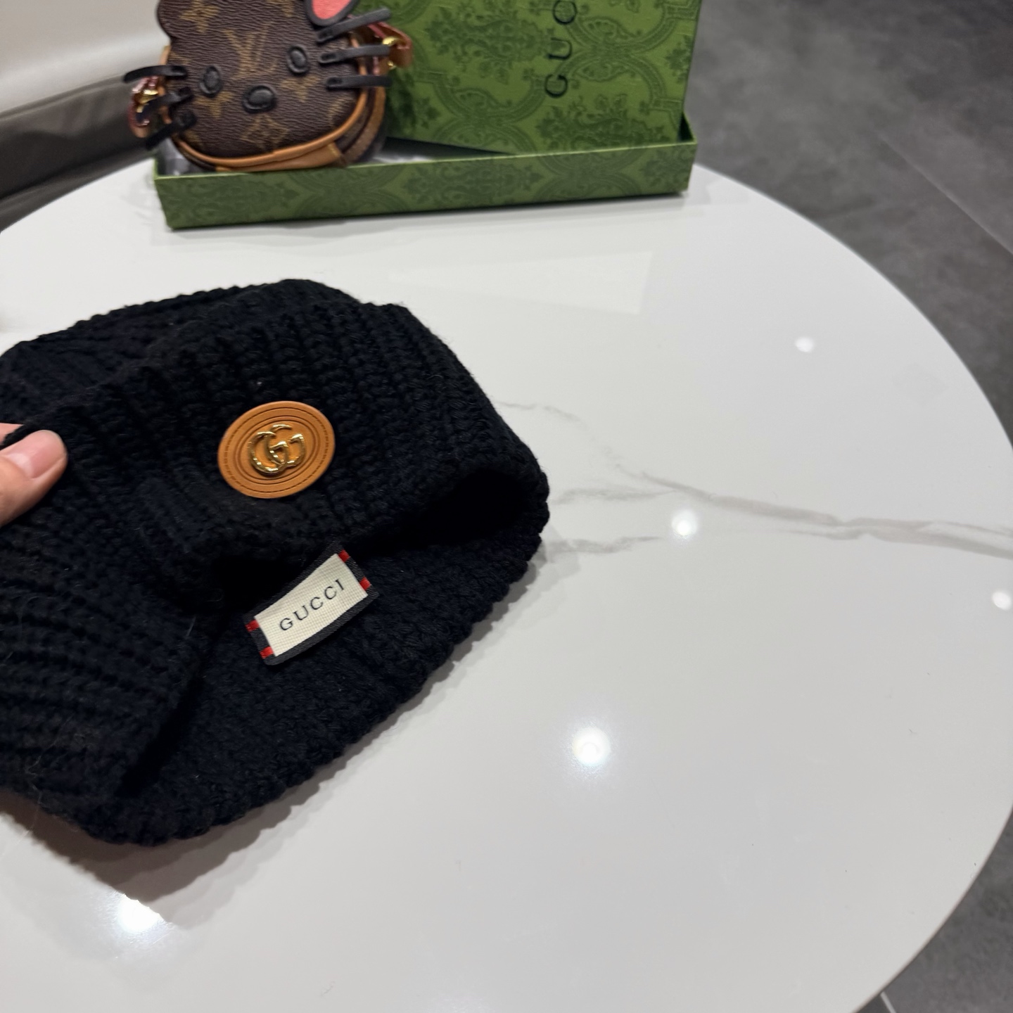 Gucci古奇新款针织毛线帽