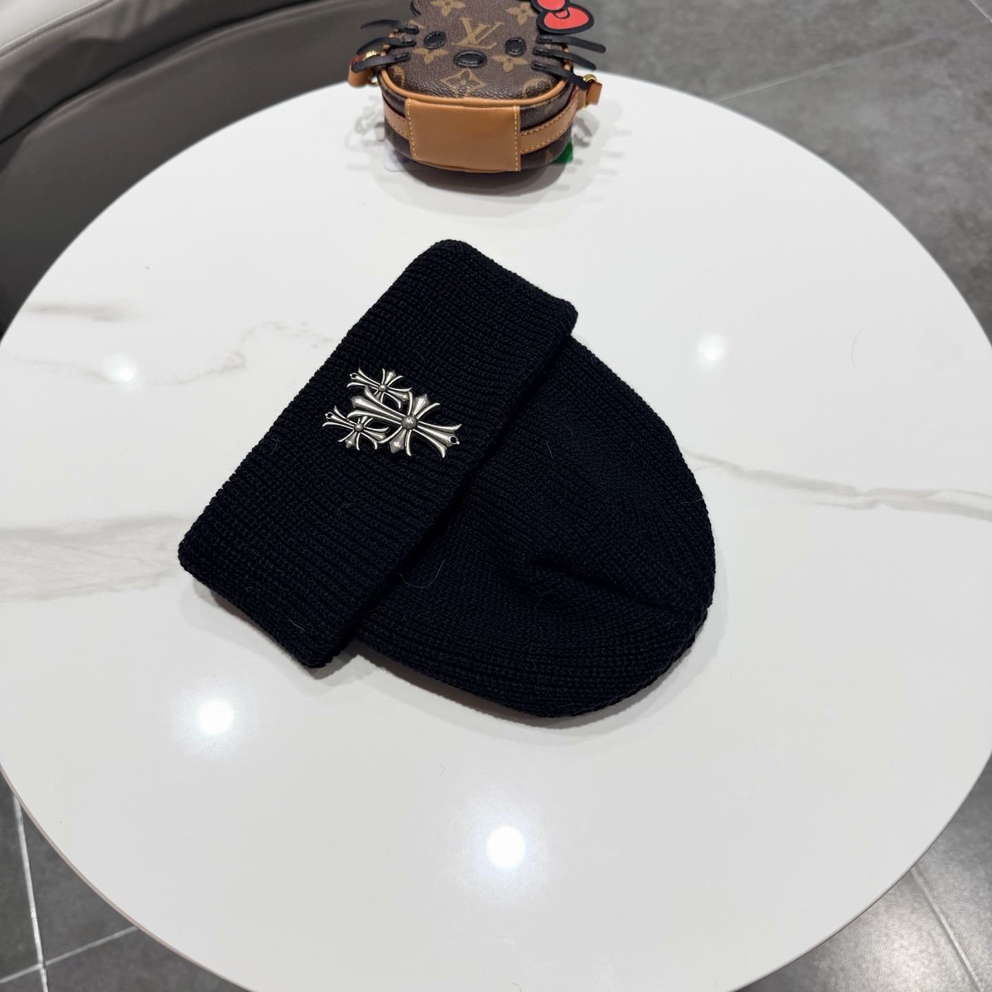 克罗心新款针织毛线帽