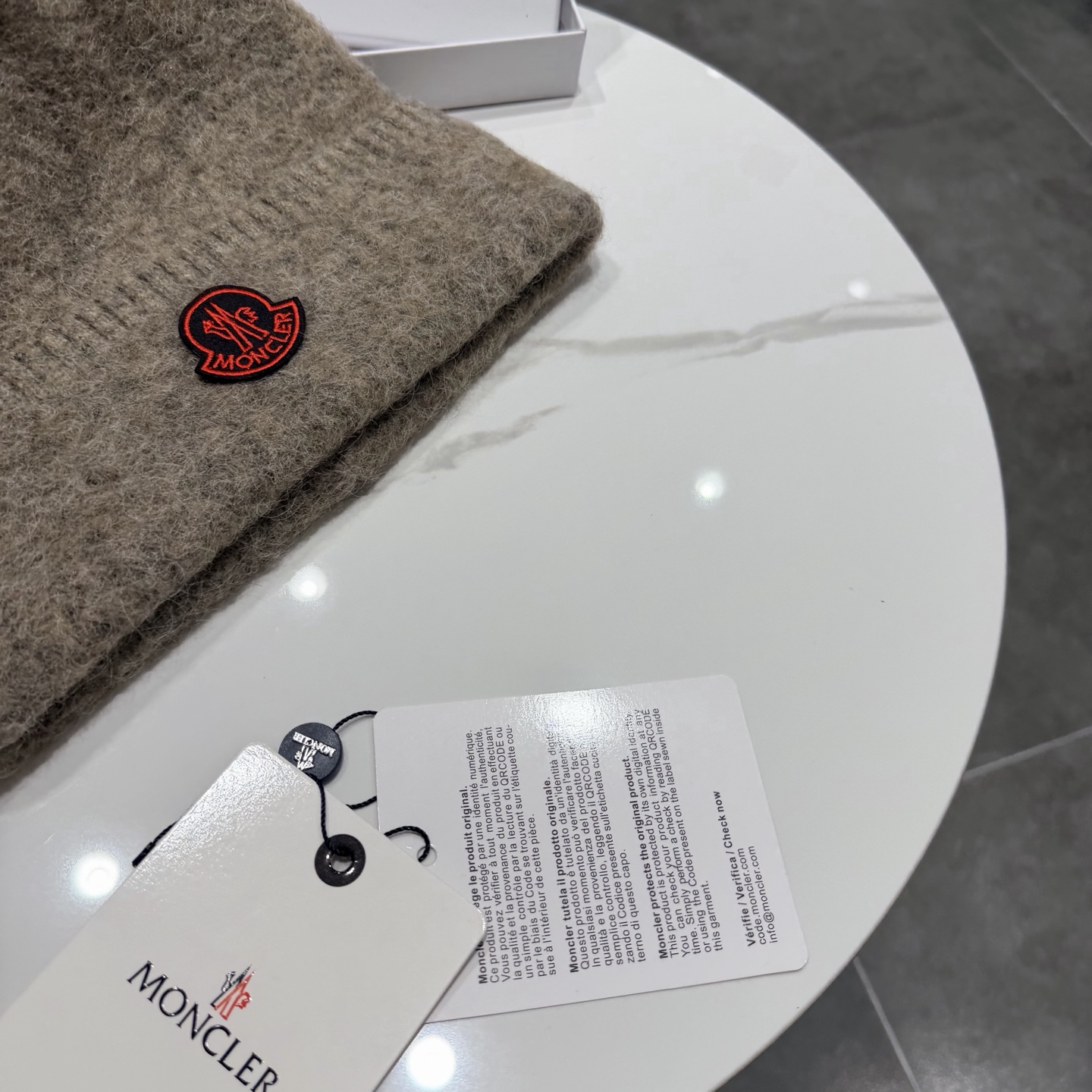 moncler韩系红色秋冬保暖针织包头护耳毛线帽百搭ins简约冷帽男女新款 
