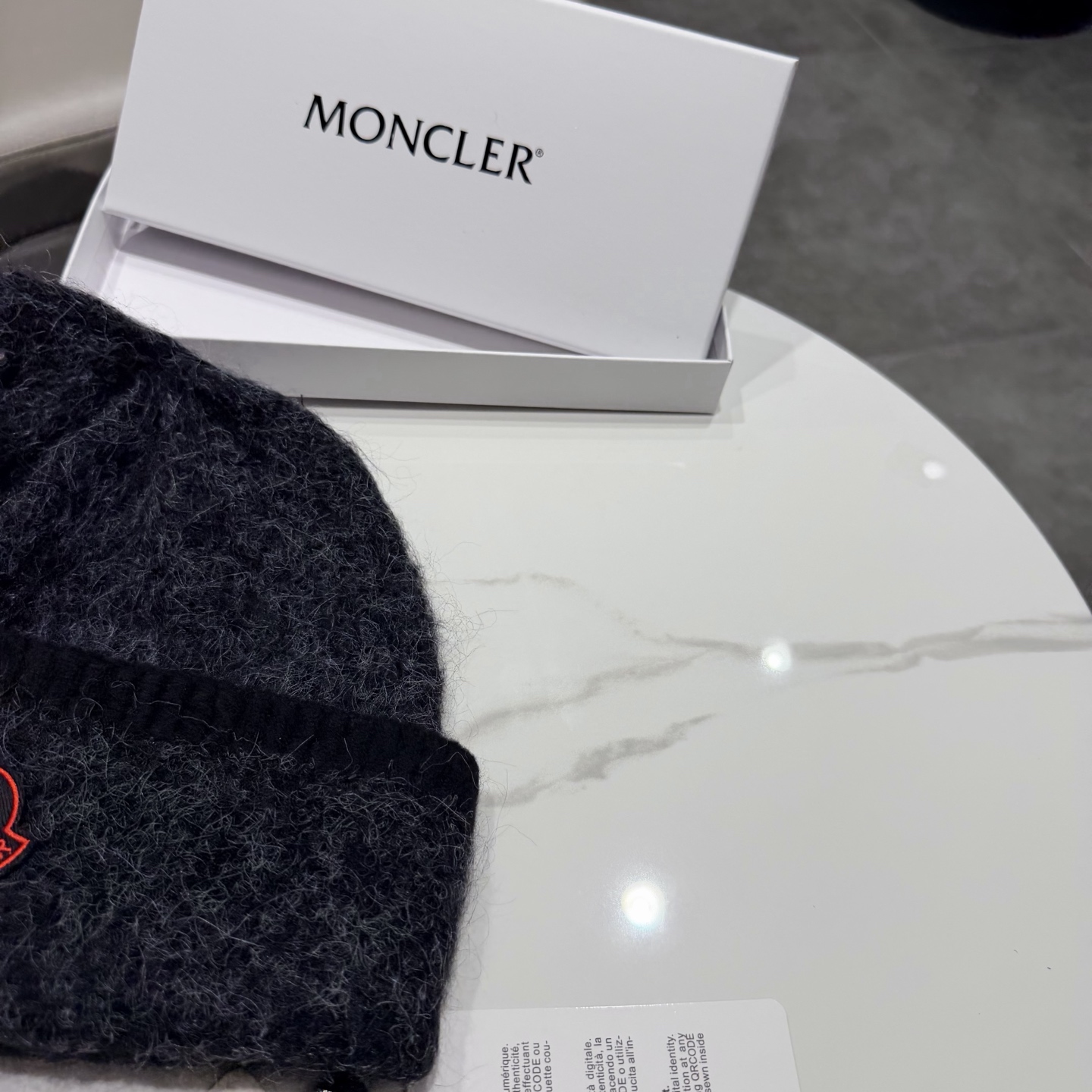 moncler韩系红色秋冬保暖针织包头护耳毛线帽百搭ins简约冷帽男女新款 