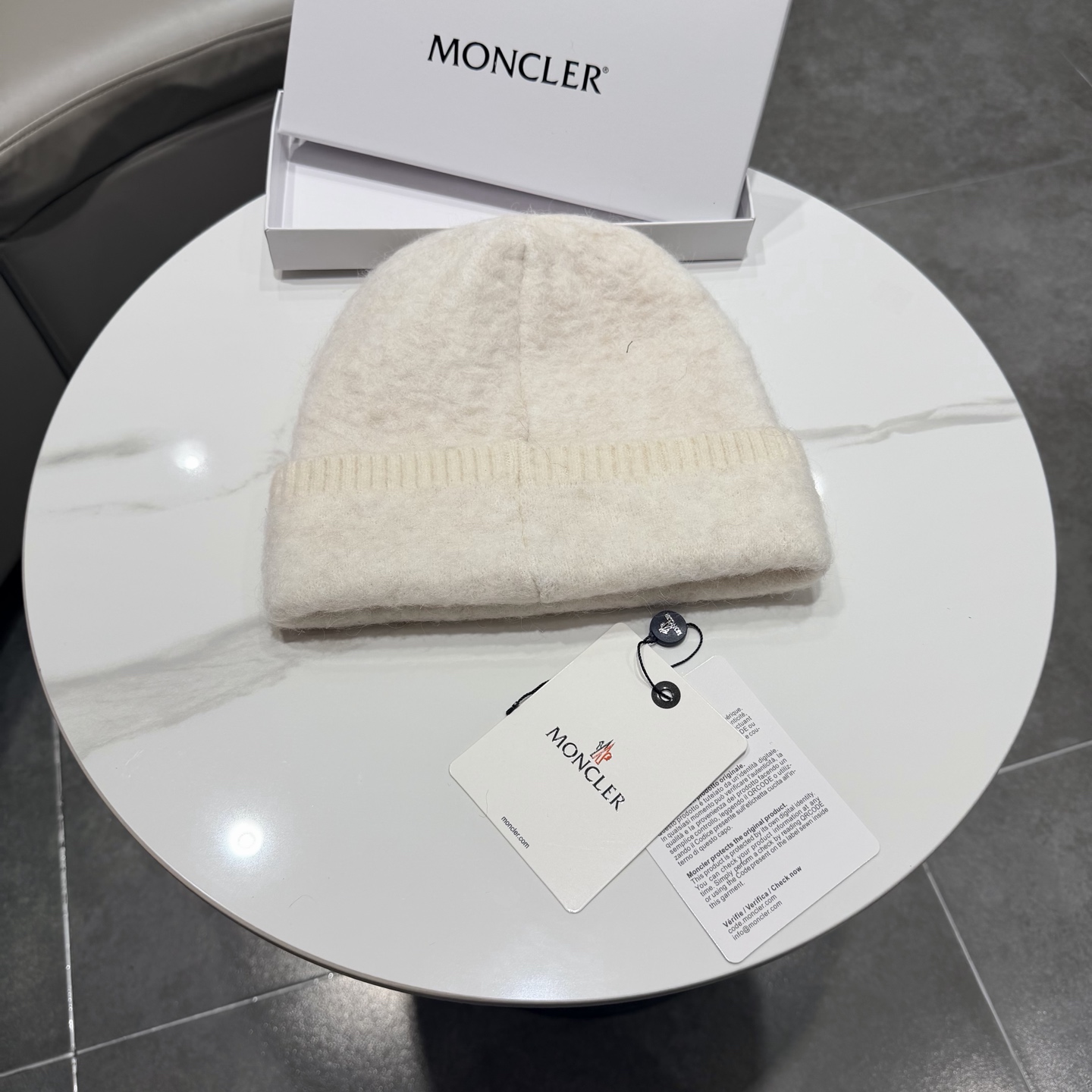 moncler韩系红色秋冬保暖针织包头护耳毛线帽百搭ins简约冷帽男女新款 
