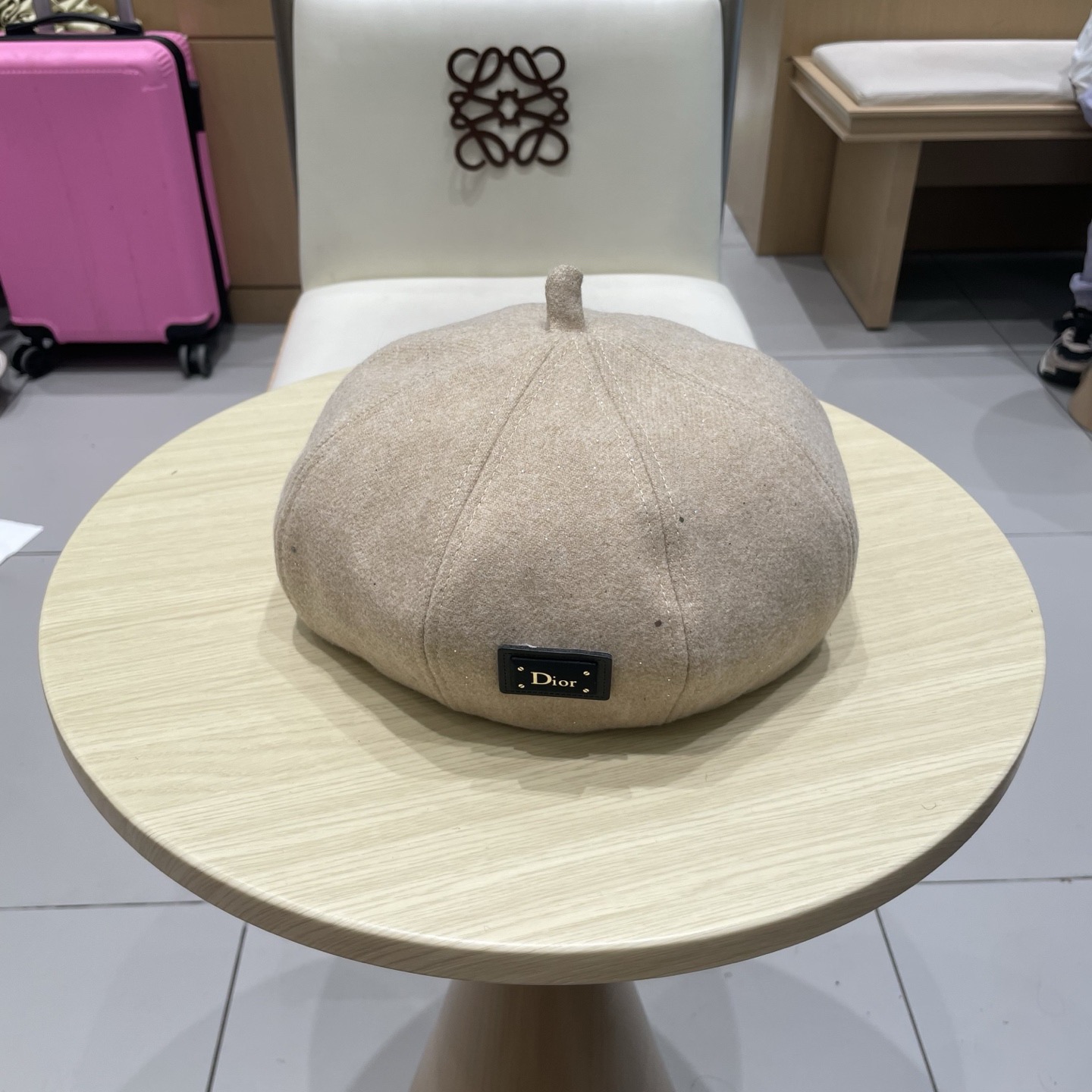 dior迪奥贝雷帽女秋冬英伦百搭保暖蓓蕾帽潮加绒加厚保暖日系画家帽南瓜帽