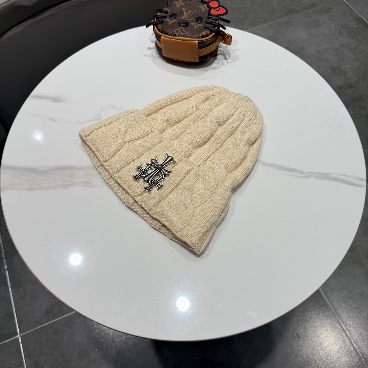高品质克罗心新款针织毛线帽