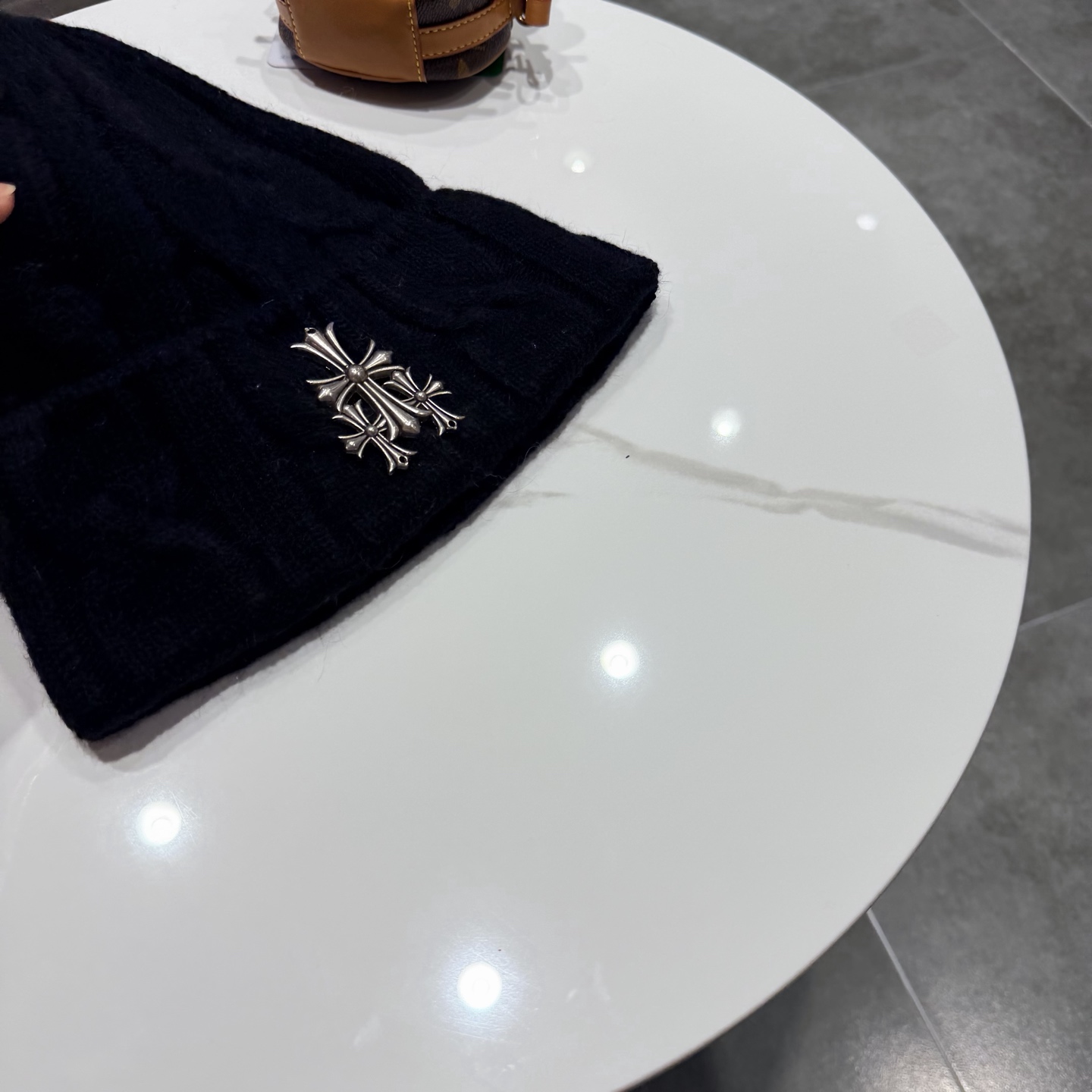 高品质克罗心新款针织毛线帽