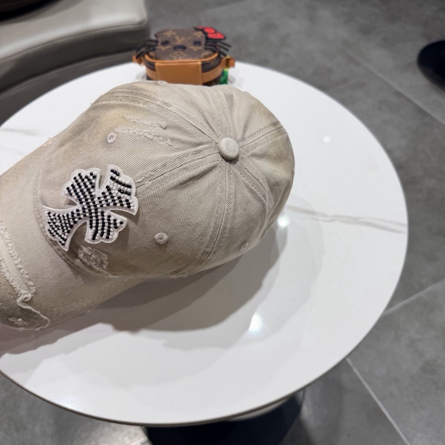 Chrome Hearts 克罗心💓破洞韩版时尚复古洗水棒球帽🧢鸭舌帽