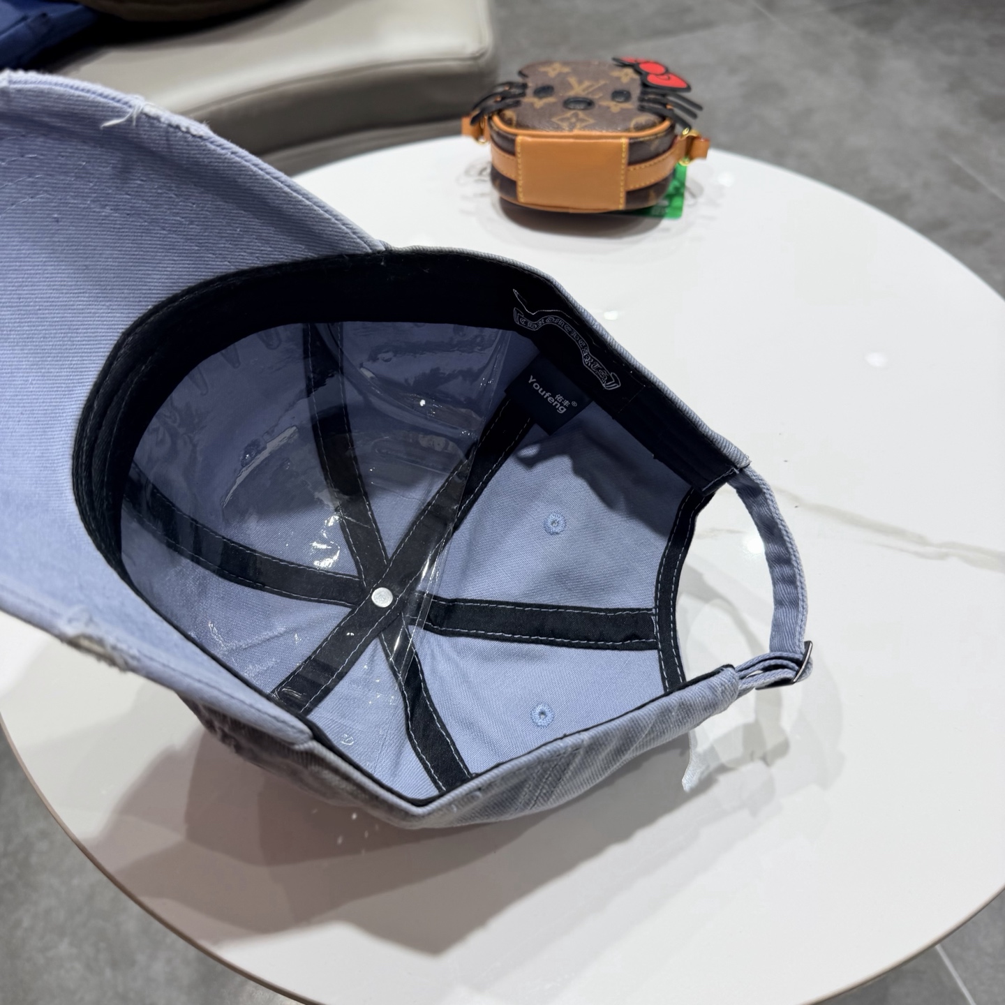 Chrome Hearts 克罗心💓破洞韩版时尚复古洗水棒球帽🧢鸭舌帽