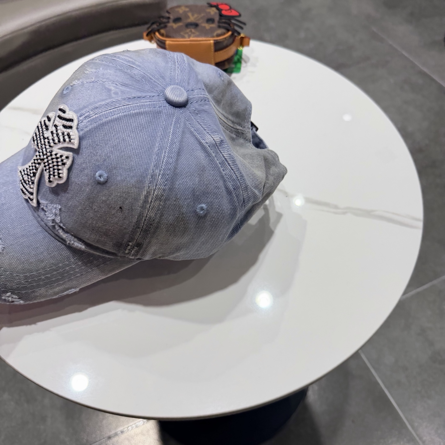 Chrome Hearts 克罗心💓破洞韩版时尚复古洗水棒球帽🧢鸭舌帽