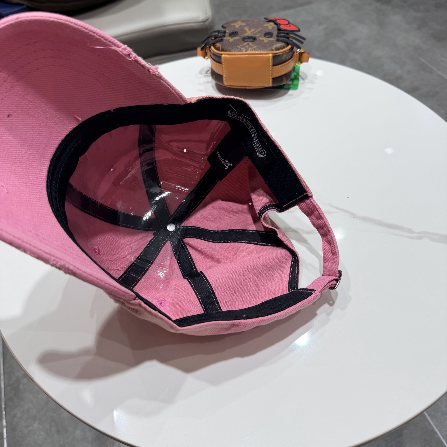 Chrome Hearts 克罗心💓破洞韩版时尚复古洗水棒球帽🧢鸭舌帽