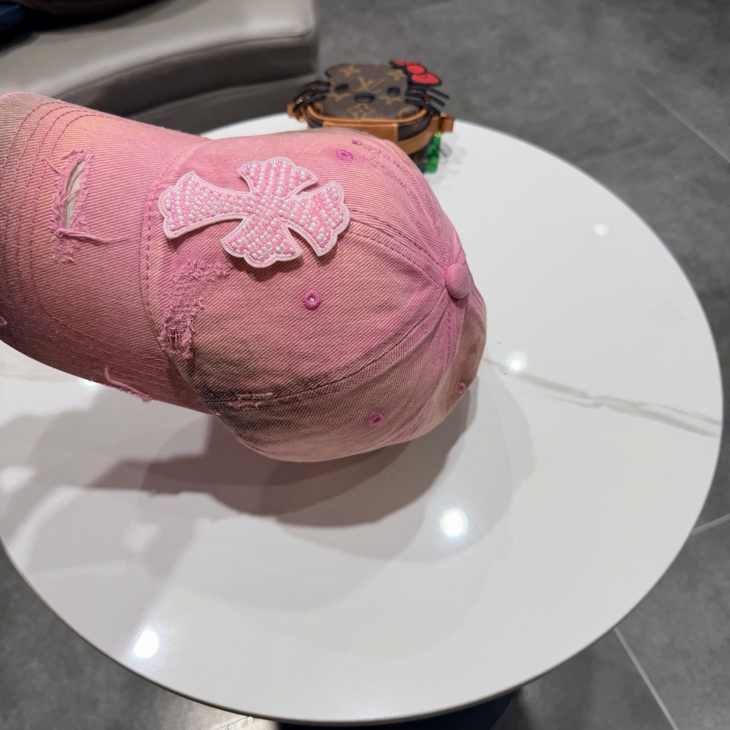 Chrome Hearts 克罗心💓破洞韩版时尚复古洗水棒球帽🧢鸭舌帽