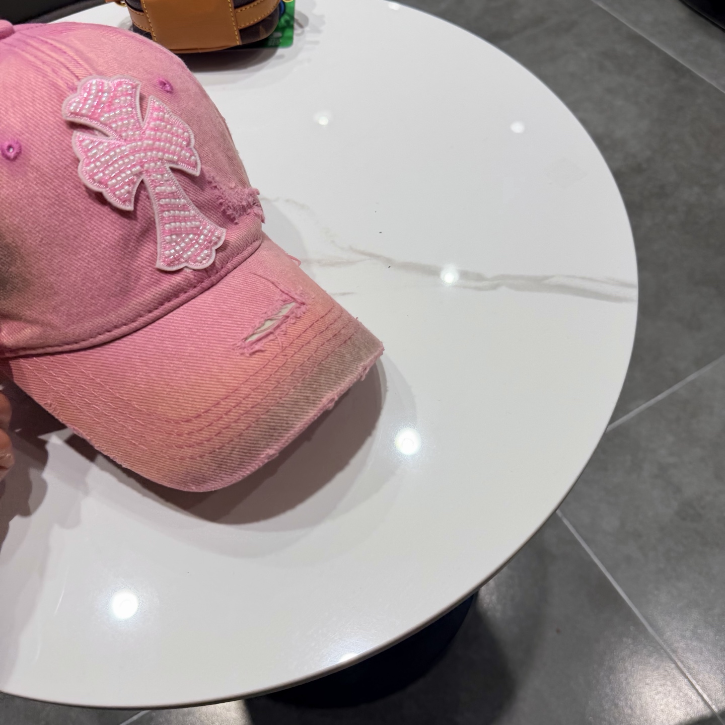 Chrome Hearts 克罗心💓破洞韩版时尚复古洗水棒球帽🧢鸭舌帽