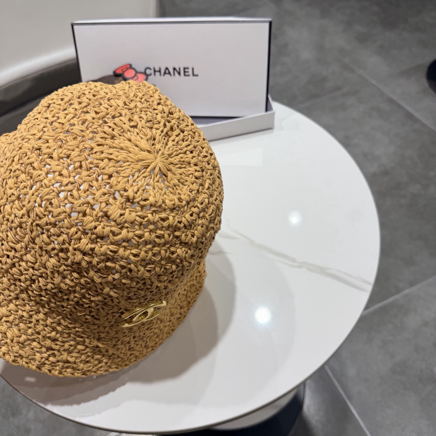 chanel香奈儿2026新款出韩国水桶帽子女春夏防晒镂空渔夫帽显脸小防晒盆帽潮