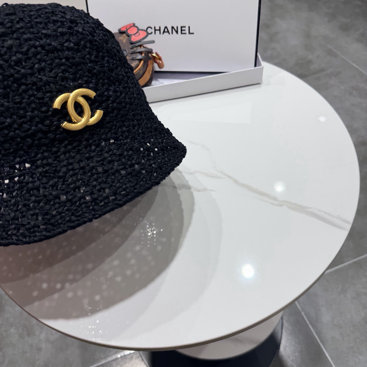 chanel香奈儿2026年新款出韩国水桶帽子女春夏防晒镂空渔夫帽显脸小防晒盆帽潮