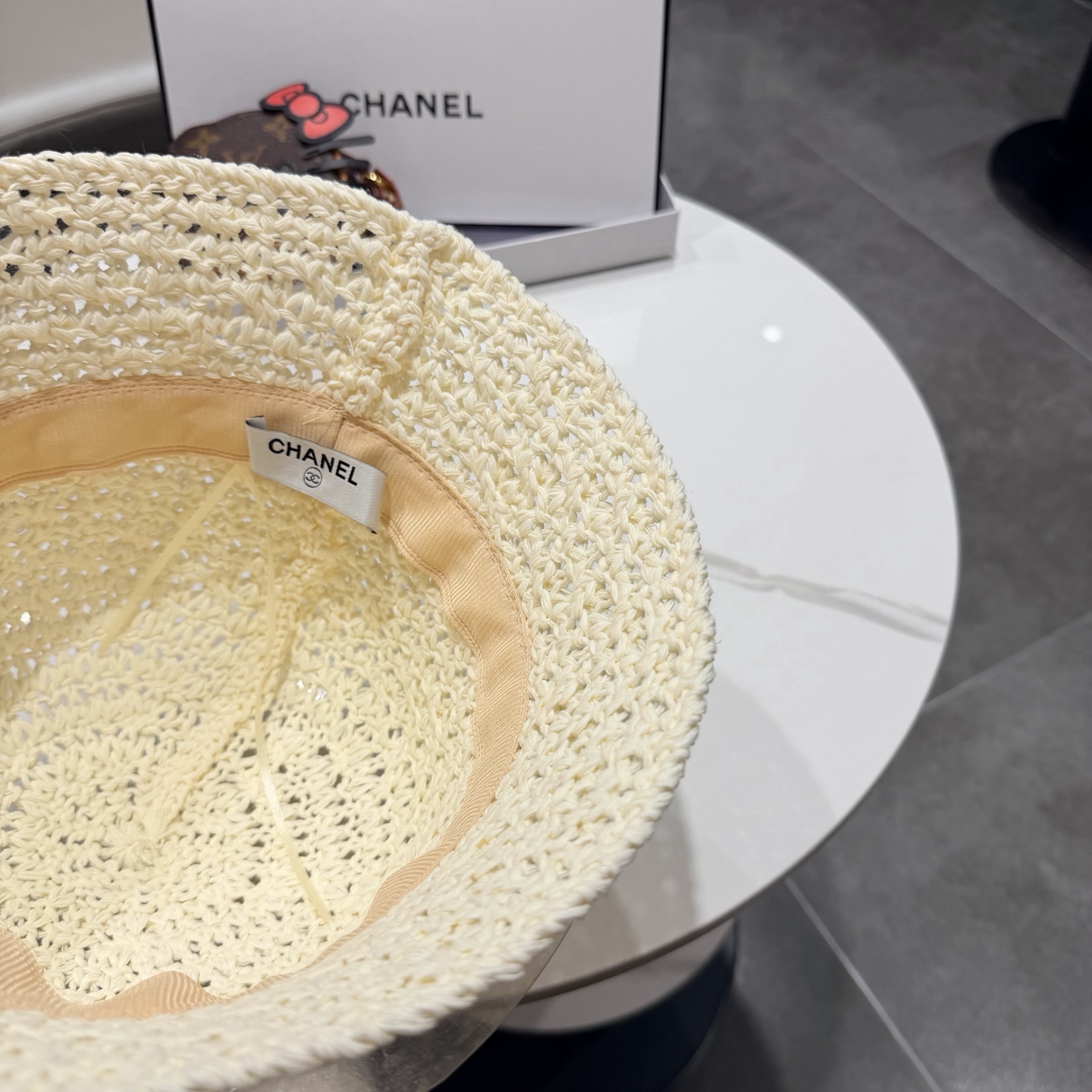 chanel香奈儿2026年新款出韩国水桶帽子女春夏防晒镂空渔夫帽显脸小防晒盆帽潮