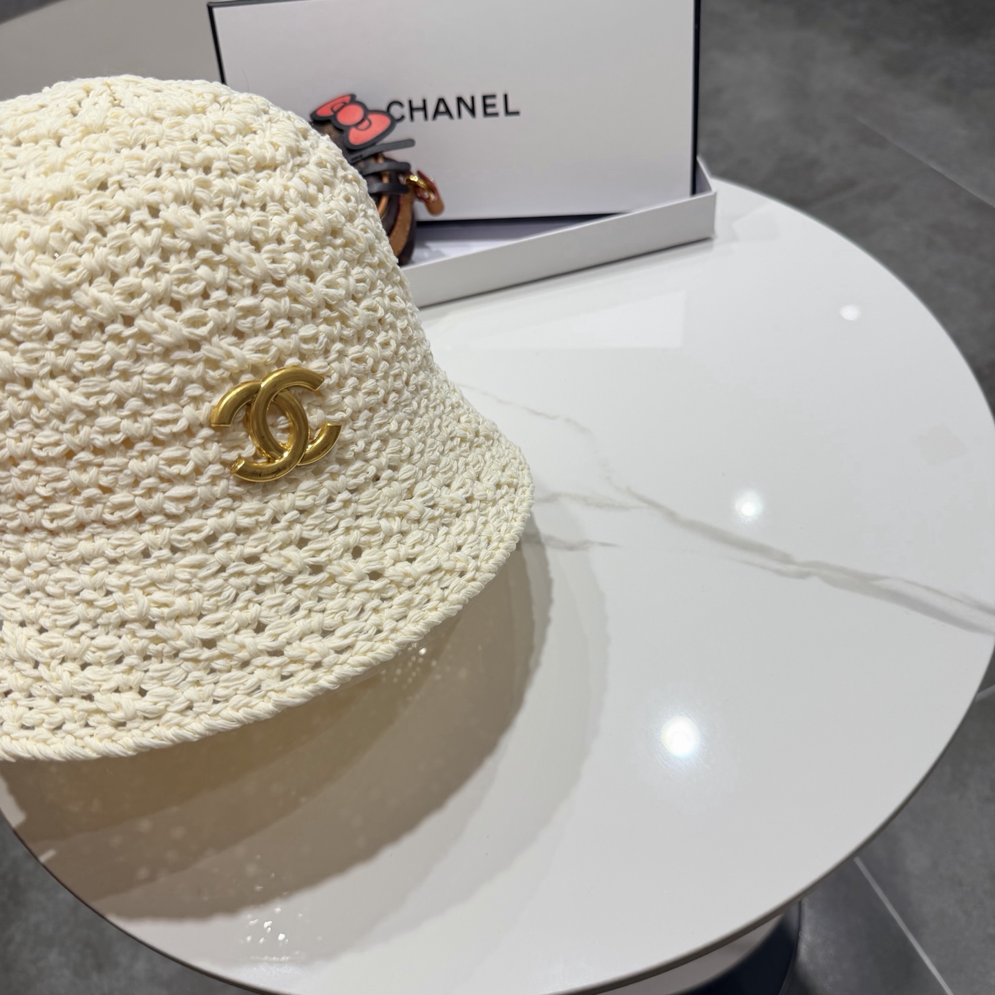 chanel香奈儿2026年新款出韩国水桶帽子女春夏防晒镂空渔夫帽显脸小防晒盆帽潮