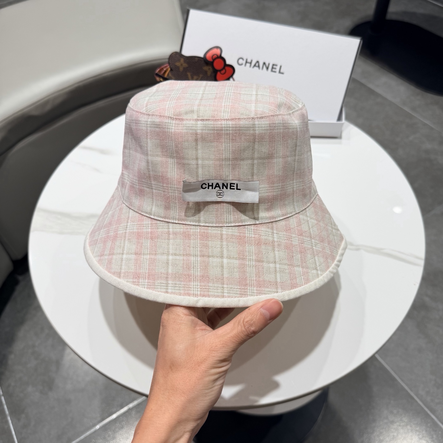 chanel香奈儿双面可戴高品质日系小众渔夫帽女夏季百搭显脸小遮脸盆帽户外帽子